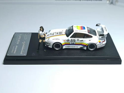 (PREORDER) My Model Colleect Porsche RWB964 High Wing (White Apple w/Figure)