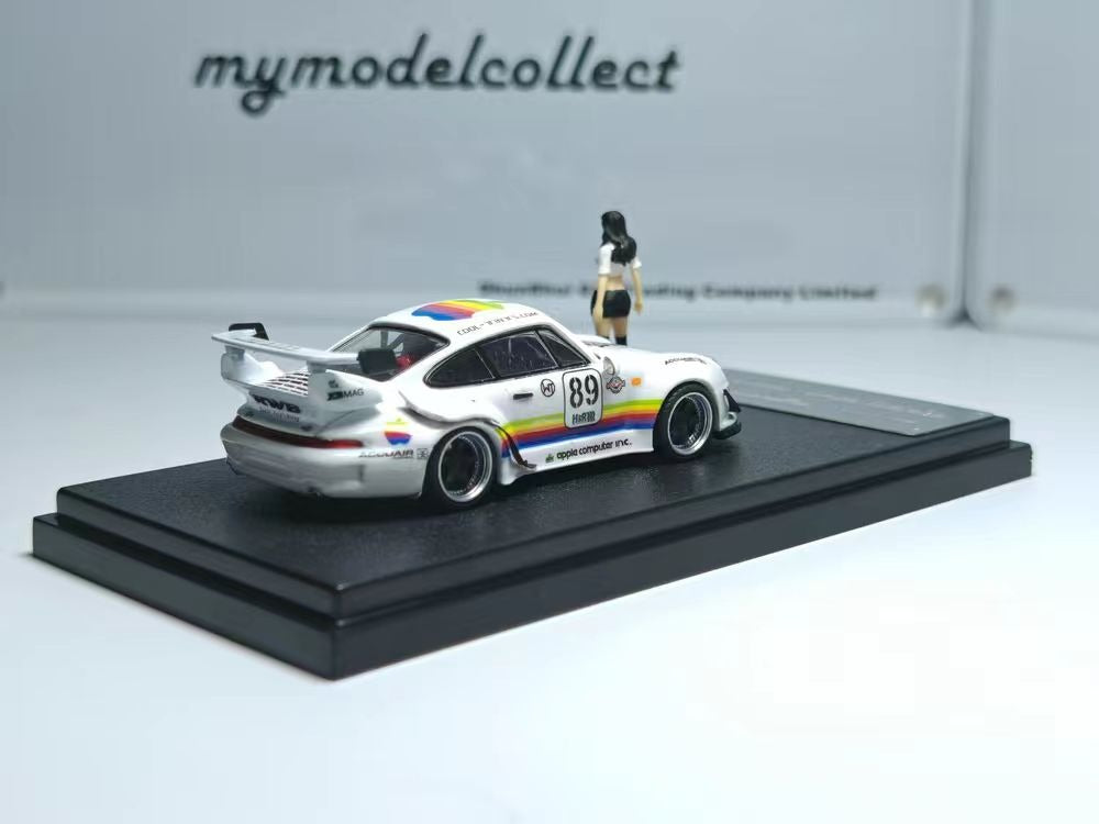 (PREORDER) My Model Colleect Porsche RWB964 High Wing (White Apple w/Figure)