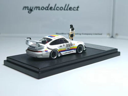(PREORDER) My Model Colleect Porsche RWB964 High Wing (White Apple w/Figure)