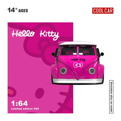 (PREORDER) Cool Car Volkswagen T1 Pickup (Hello Kitty-Dark Pink)