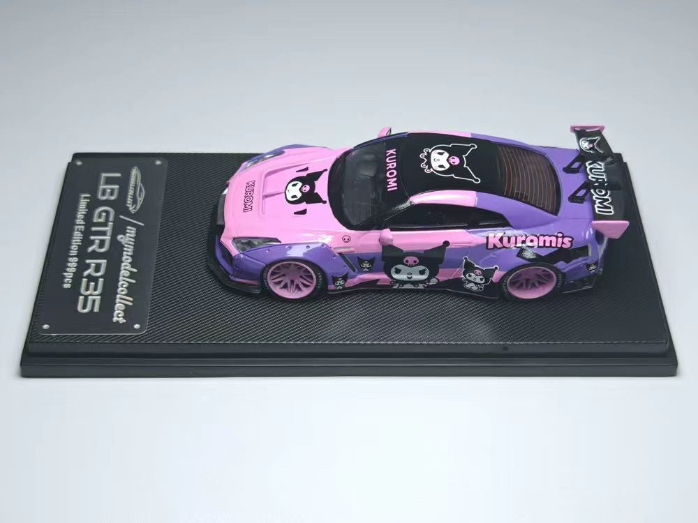B*r様 KUROMI LB GTR R35 ミニカー 限定999個 My Model Collect Nissan LB GTR 1.5 Version (Pink/Purple Kuromi
