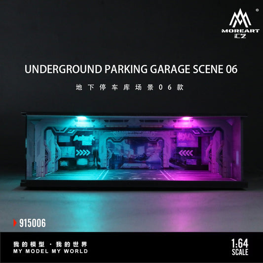 (PREORDER) MoreArt Underground Parking Garage Scene (Model 06)