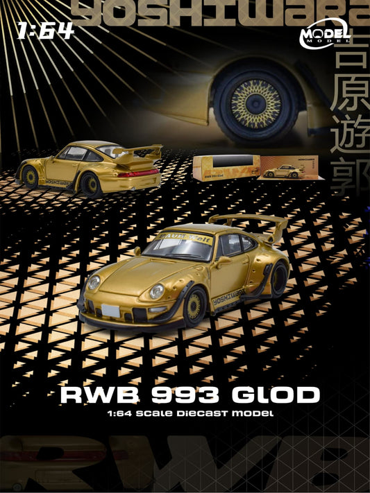 (PREORDER) ModelModel Porsche RWB 993 (Gold)