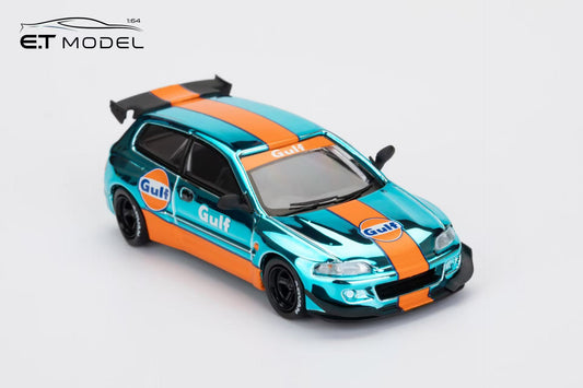 (PREORDER) ET Model x Model Collect Honda Pandem Civic EG6 Mk5 Rocket Bunny (Gulf Livery)