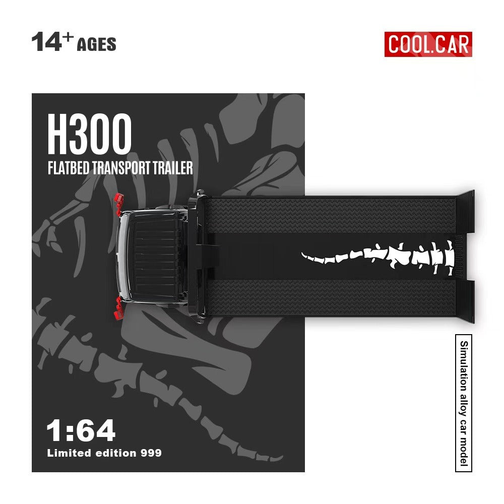 (PREORDER) Cool Car H300 Flatbed Transport Trailer (Bone Dragon 77#)