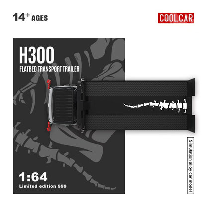 (PREORDER) Cool Car H300 Flatbed Transport Trailer (Bone Dragon 77#)