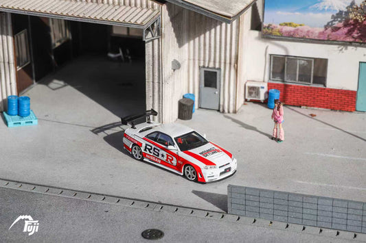 (PREORDER) Fuji Skyline Nissan R34 GT-R Nismo Z-Tune High-end Version (White RSR)