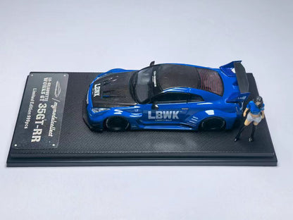 (PREORDER) My Model Collect Nissan LBWk GTR GT (Blue Carbon Fiber w/Figure)