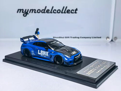 (PREORDER) My Model Collect Nissan LBWk GTR GT (Blue Carbon Fiber w/Figure)