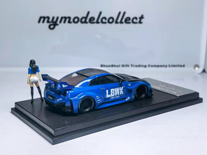 (PREORDER) My Model Collect Nissan LBWk GTR GT (Blue Carbon Fiber w/Figure)