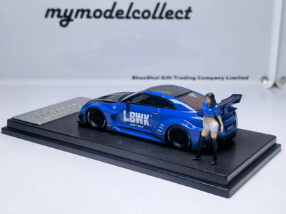 (PREORDER) My Model Collect Nissan LBWk GTR GT (Blue Carbon Fiber w/Figure)