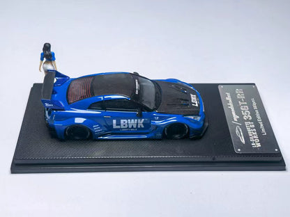 (PREORDER) My Model Collect Nissan LBWk GTR GT (Blue Carbon Fiber w/Figure)