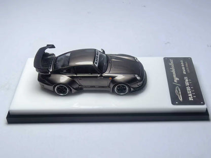 (PREORDER) My Model Collect Porsche RWB 964 High Wing (Chrome Pearl Grey)