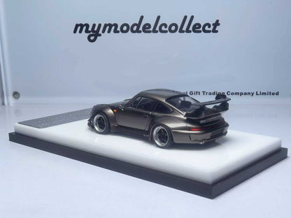 (PREORDER) My Model Collect Porsche RWB 964 High Wing (Chrome Pearl Grey)