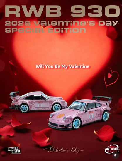 (PREORDER) ModelModel Porsche RWB 930 Valentine's Day Version 2026