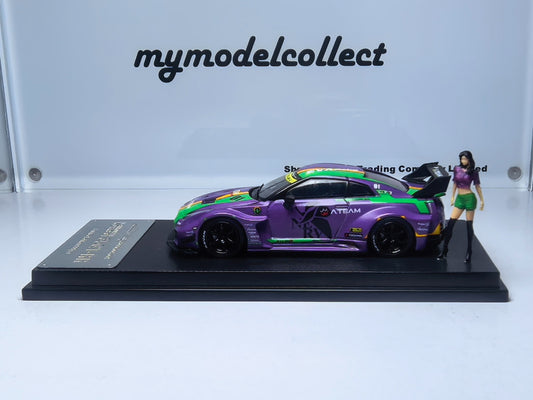 (PREORDER) My Model Collect Nissan LB GTR GT EVA Unit 01 (Hatsune Miku Matte Purple w/figure)