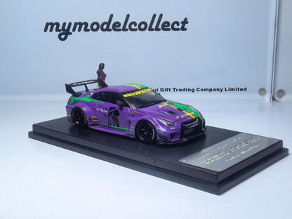 (PREORDER) My Model Collect Nissan LB GTR GT EVA Unit 01 (Hatsune Miku Matte Purple w/figure)