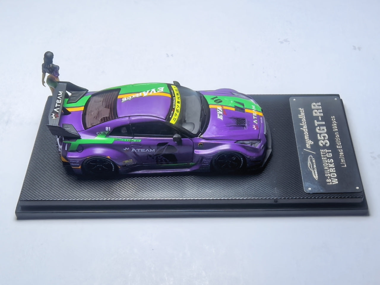 (PREORDER) My Model Collect Nissan LB GTR GT EVA Unit 01 (Hatsune Miku Matte Purple w/figure)