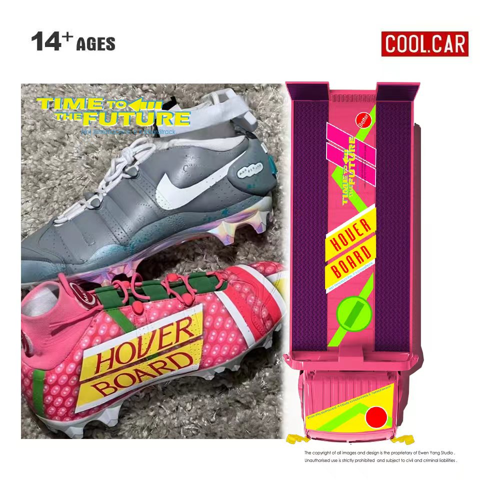 (PREORDER) Cool Car H300 Flatbed Transport Trailer (Back to the Future Hover Board Livery)