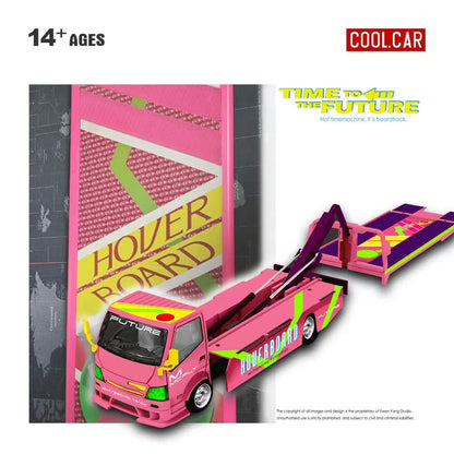 (PREORDER) Cool Car H300 Flatbed Transport Trailer (Back to the Future Hover Board Livery)