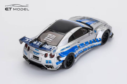 (PREORDER) ET Model x Model Collect GT-R R35 LB Widebody Modified 1.5 Version (FNF Silver Blue)