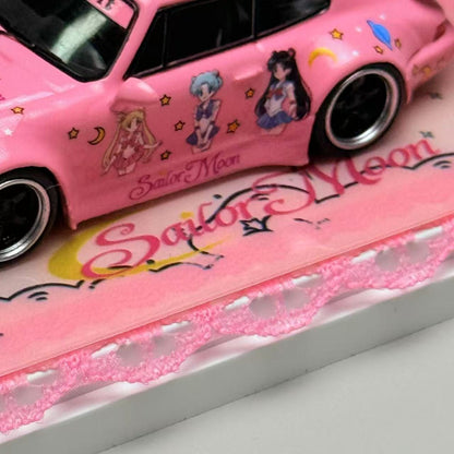 ZJWJ Model Porsche RWB993 Rauh-Welt Widebody Modified (Sailor Moon & Fairy Stick)