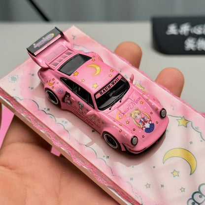 ZJWJ Model Porsche RWB993 Rauh-Welt Widebody Modified (Sailor Moon & Fairy Stick)