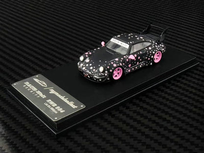 (PREORDER) My Model Collect Porsche RWB964 High Wing (Pink Sakura Livery)