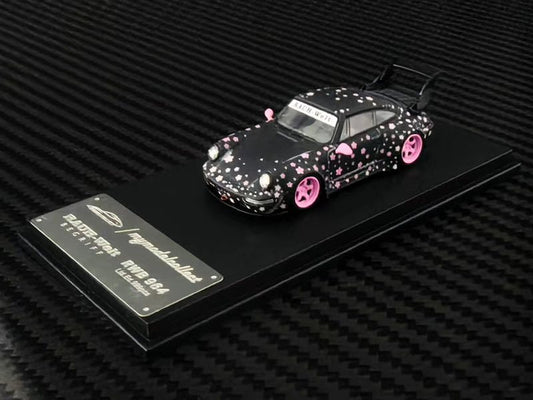 (PREORDER) My Model Collect Porsche RWB964 High Wing (Pink Sakura Livery)