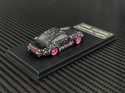 (PREORDER) My Model Collect Porsche RWB964 High Wing (Pink Sakura Livery)