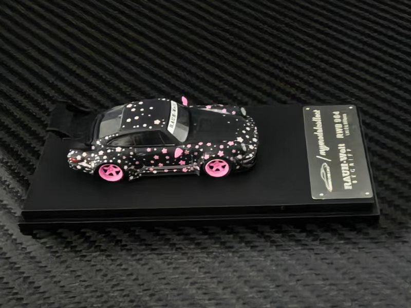 (PREORDER) My Model Collect Porsche RWB964 High Wing (Pink Sakura Livery)