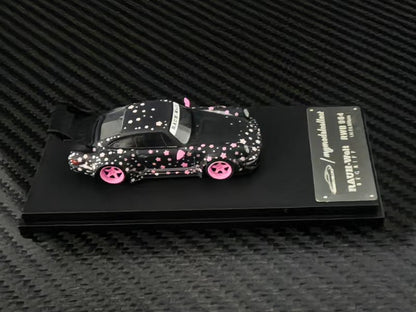 (PREORDER) My Model Collect Porsche RWB964 High Wing (Pink Sakura Livery)