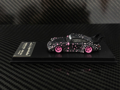 (PREORDER) My Model Collect Porsche RWB964 High Wing (Pink Sakura Livery)