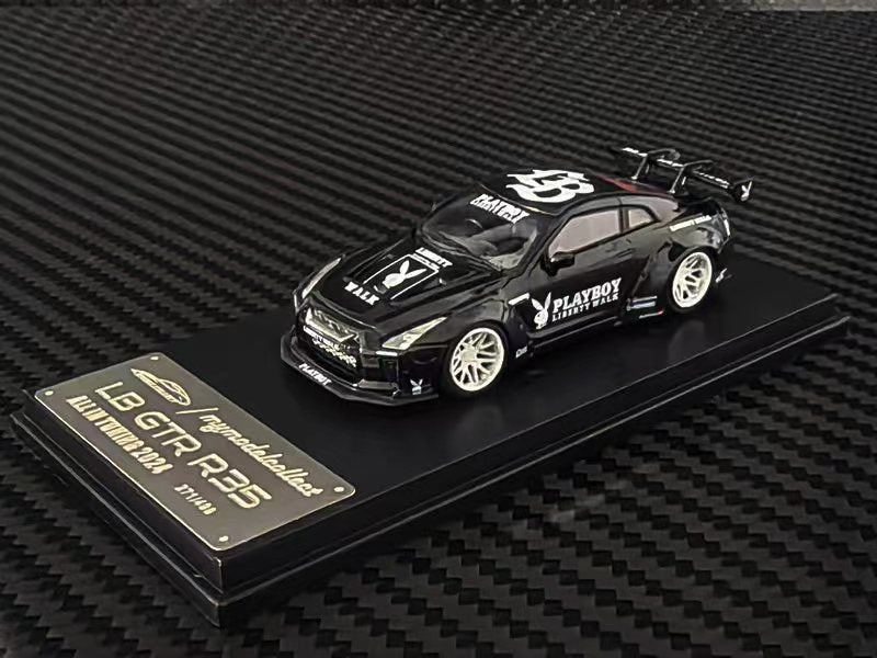 (PREORDER) My Model Collect Nissan LB GTR 1.5 Version (Glossy Black/Playboy Livery)