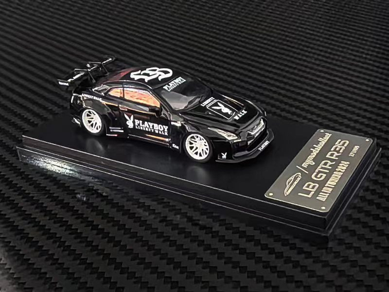(PREORDER) My Model Collect Nissan LB GTR 1.5 Version (Glossy Black/Playboy Livery)