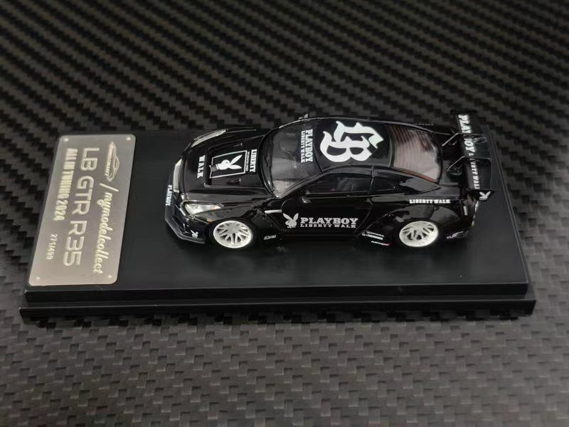 (PREORDER) My Model Collect Nissan LB GTR 1.5 Version (Glossy Black/Playboy Livery)