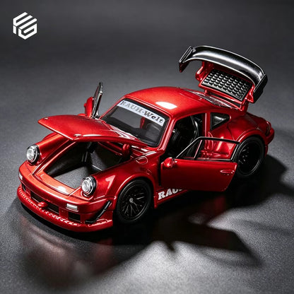 (PREORDER) FG Porsche RWB 930 Full Open (Transparent Red)