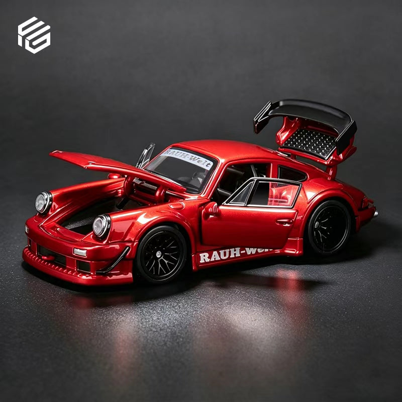 (PREORDER) FG Porsche RWB 930 Full Open (Transparent Red)