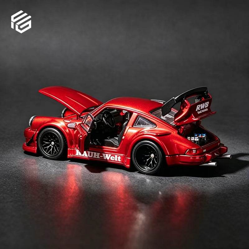 (PREORDER) FG Porsche RWB 930 Full Open (Transparent Red)