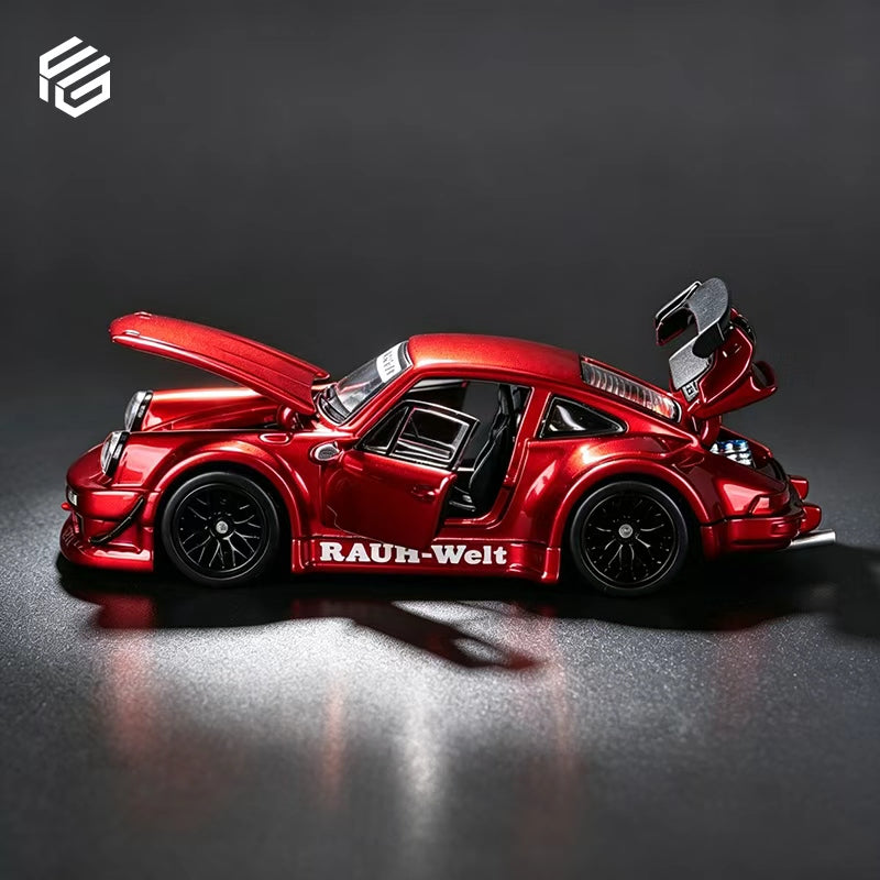 (PREORDER) FG Porsche RWB 930 Full Open (Transparent Red)