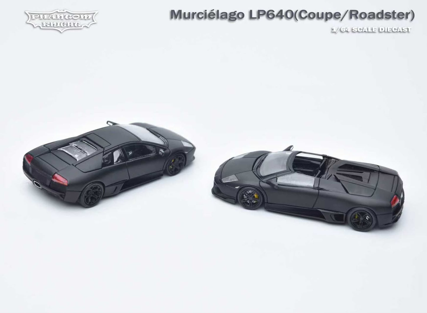 (PREORDER) Phantom Knight Lamborghini Murciélago LP640 (Matte Black Coupe)