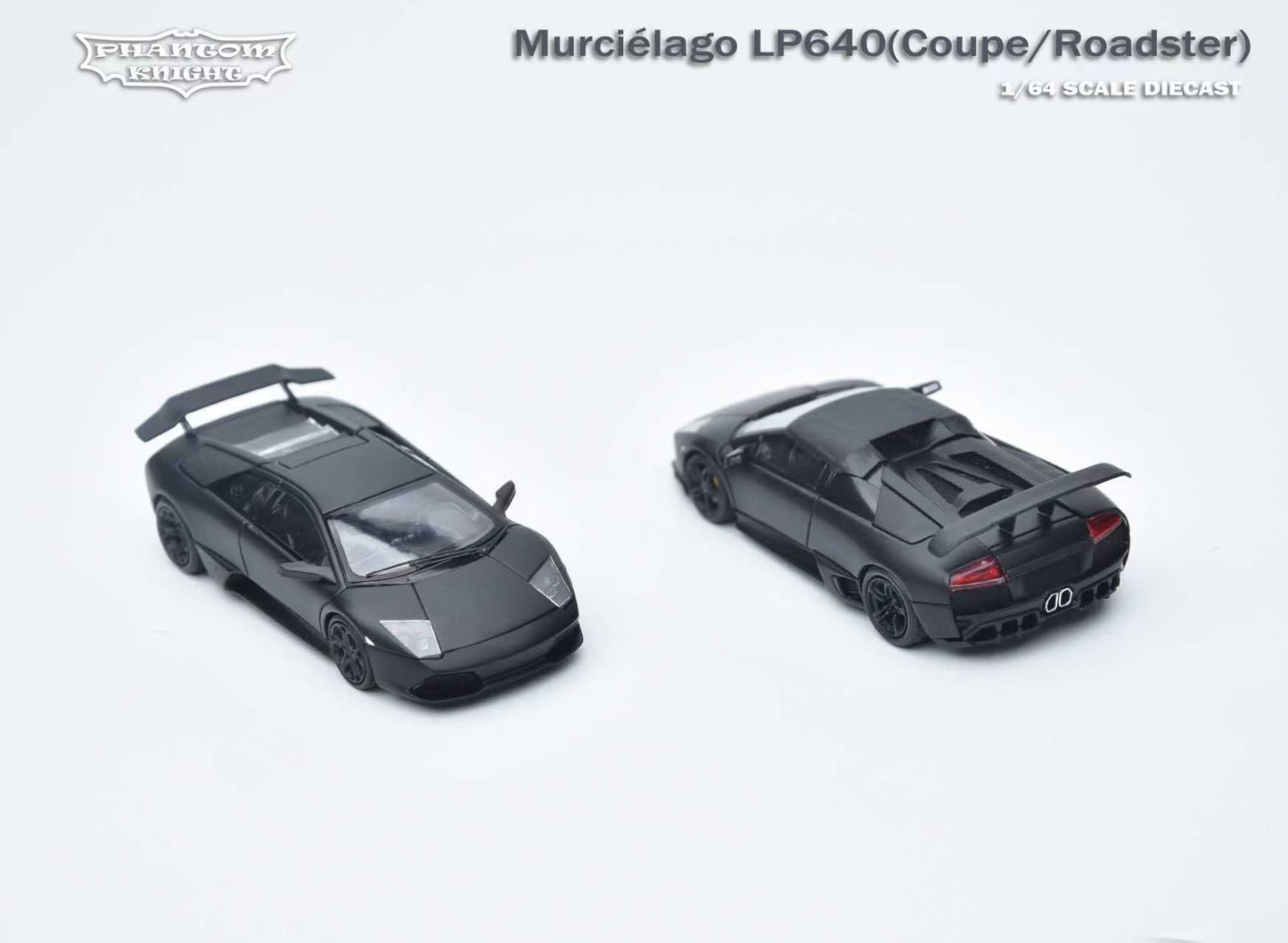 (PREORDER) Phantom Knight Lamborghini Murciélago LP640 (Matte Black Coupe)