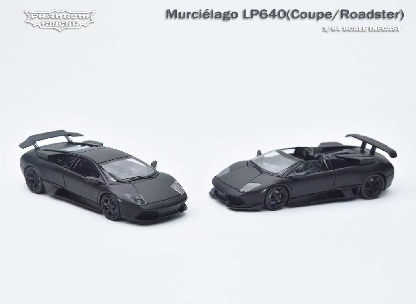 (PREORDER) Phantom Knight Lamborghini Murciélago LP640 (Matte Black Coupe)