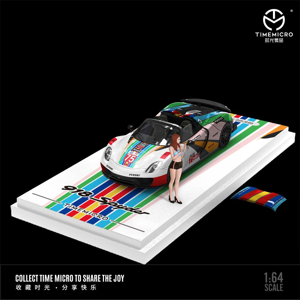 TimeMicro Porsche 918 Spyder (Multi-color w/figure)