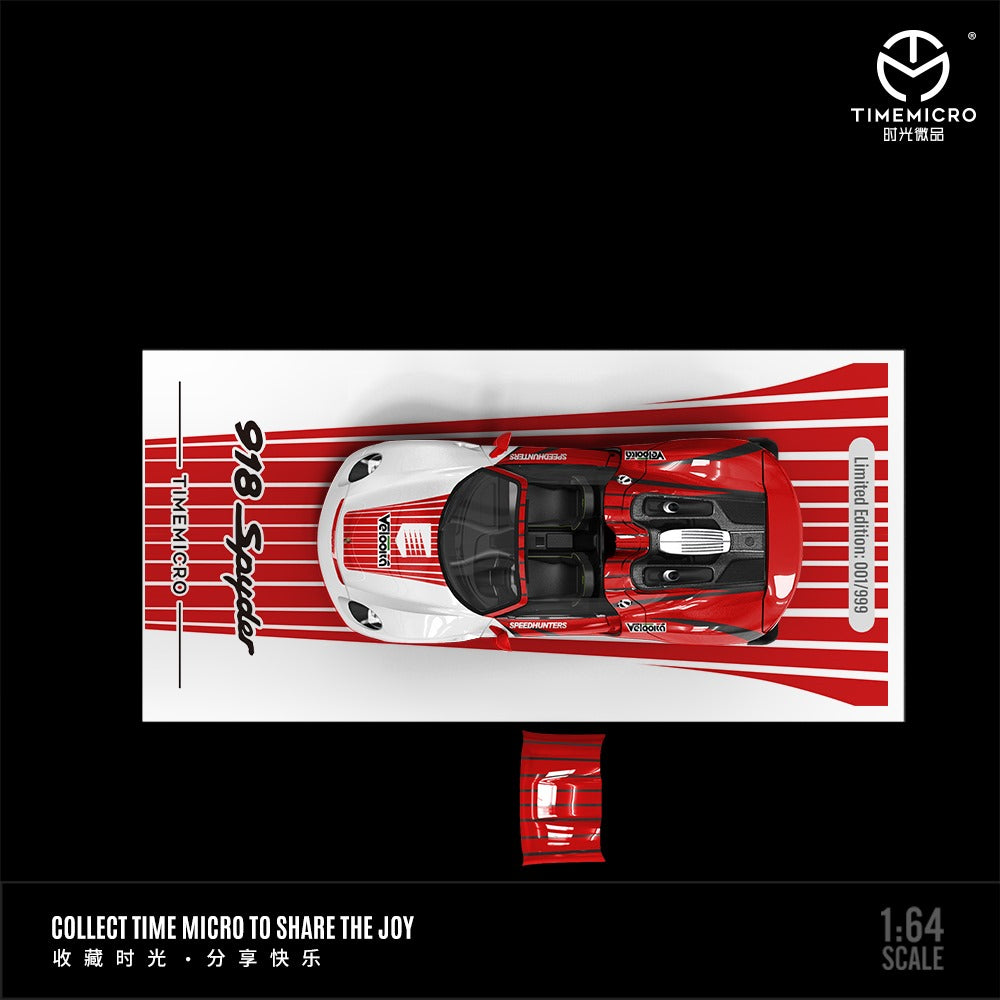TimeMicro Porsche 918 Spyder (Rouge sans figurine)