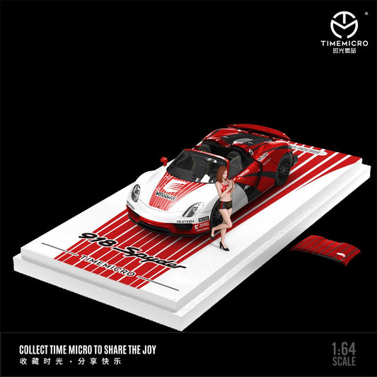 TimeMicro Porsche 918 Spyder (Red w/figure)