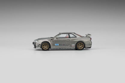 (PREORDER) DM MODEL Nissan Skyline GT-R R34 (RHD) CRS Dark Metal Grey Latte Art