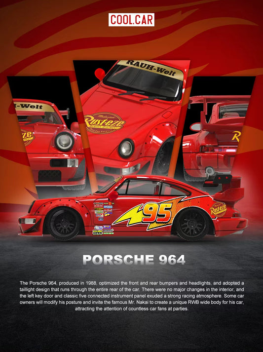 (PREORDER) Cool Car Lightning McQueen Coating Series - Porsche 964