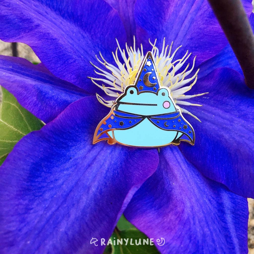 Rainylune Collectible Pin- Wizard Frog Pin