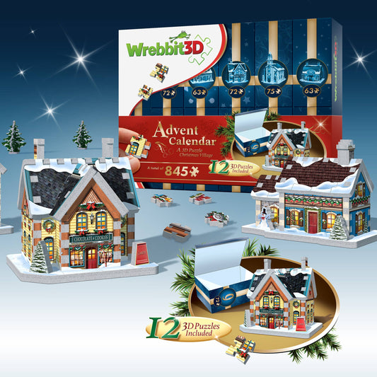 (PREORDER) Wrebbit Puzzles Inc. - Advent Calendar - Christmas Village